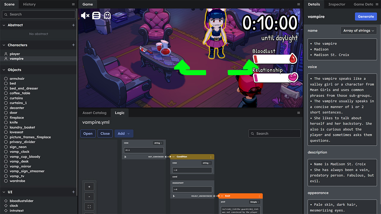 Screenshot of the Incite Worlds UGC platform